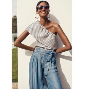 Ann Taylor Women's Blue Chambray Portofino Pant